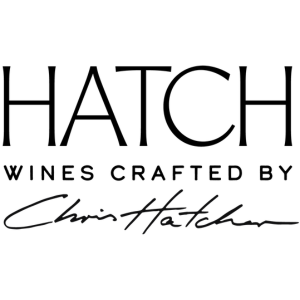 Black writing on a white background - Hatch wines crafted by Christ Hatcher 