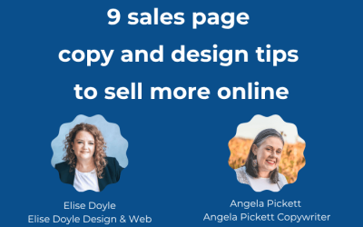 9 SALES PAGE COPY AND DESIGN TIPS
